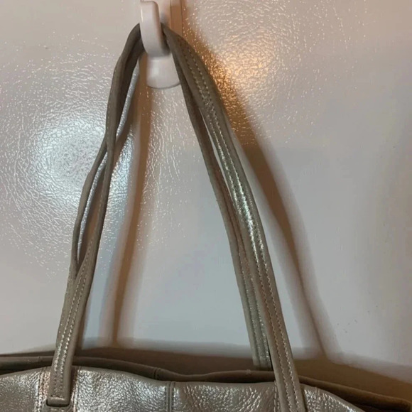 COACH 14970 Julia Op Art  Signature Lilac Silver Leather Shoulder Tote Bag - Picture 9 of 13